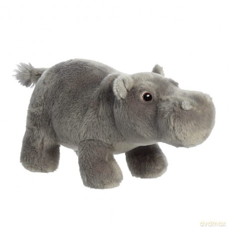 Aurora, 35034, Eco Nation Hippopotamus, 10.5In, Soft Toy, Grey