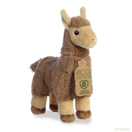 Aurora, 35038, Eco Nation Llama Tan, 11In, Soft Toy, Brown
