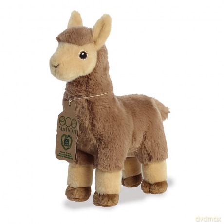 Aurora, 35038, Eco Nation Llama Tan, 11In, Soft Toy, Brown