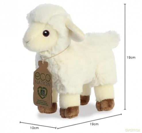 Aurora, 35040, Eco Nation Lamb 8In, Soft Toy, White