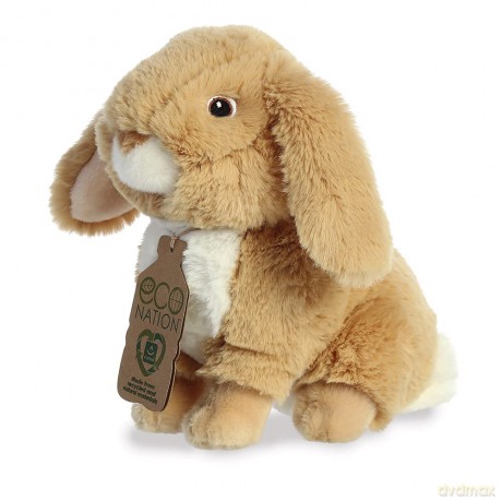Aurora, 35042, Eco Nation Lop-Eared Rabbit Tan, 9In, Soft Toy, Brown
