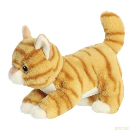 Aurora, 35048, Eco Nation Tabby Cat, 8.5In, Soft Toy, Orange