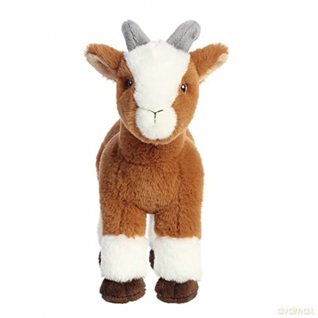Aurora, 35052 Eco Nation Goat, 10.5In, Recycled Soft Toy, Brown
