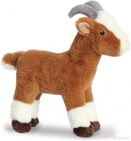 Aurora, 35052 Eco Nation Goat, 10.5In, Recycled Soft Toy, Brown