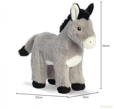 Aurora, 35053, Eco Nation Donkey, 11In, Soft Toy, Grey