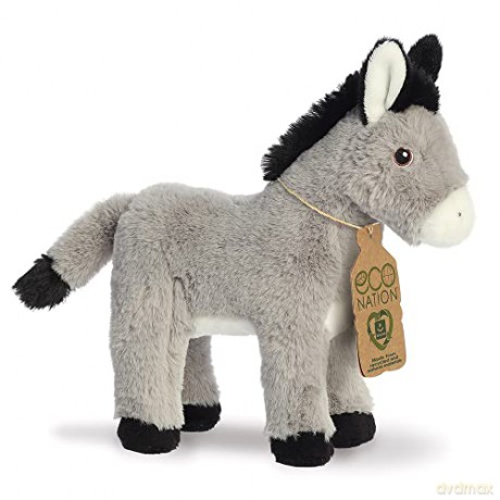 Aurora, 35053, Eco Nation Donkey, 11In, Soft Toy, Grey