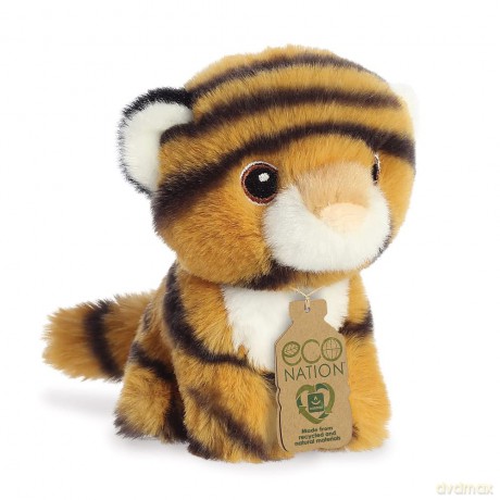 Aurora, 35066, Eco Nation Mini Tiger, 5In, Soft Toy, Multi-Coloured