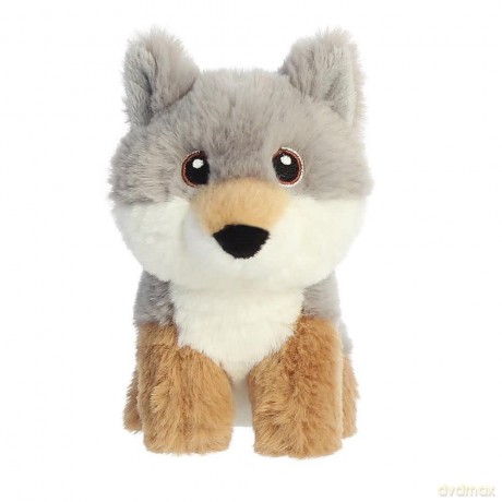 Aurora, 35077, Eco Nation Mini Wolf, 5In, Soft Toy, Multi-Coloured