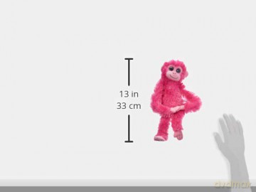 Aurora, 60198, Colourful Hanging Chimpanzee, 19In, Soft Toy, Pink