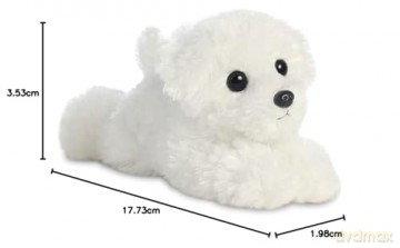 Aurora, 60466, Mini Flopsie Snowball Bichon, 8In, Soft Toy, White