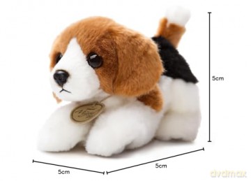 Aurora, 60523, MiYoni Tots Beagle, 8In, Soft Toy, White and Brown