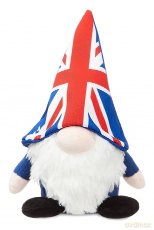 Aurora, 60779, Union Jack Gnomlin, 7.5-In Soft Toy, Multi-Coloured