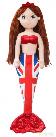Aurora, 60783, Union Jack Sea Sparkles Catherine, 18In, Soft Toy, Red and Blue