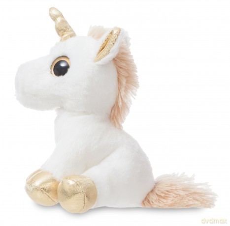 Aurora, 60836, Sparkle Tales, Twinkle The Unicorn, 7In, White and Gold, Soft Toy
