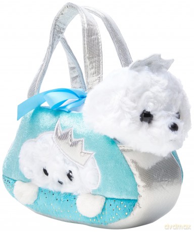 Aurora, 60847, Fancy Pal, Peek-a-Boo Princess Puppy, 8In, Soft Toy, White and Blue