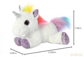 Aurora, 60857, Sparkle Tales, Dazzle The Unicorn, 12In, Soft Toy, Multi-Coloured