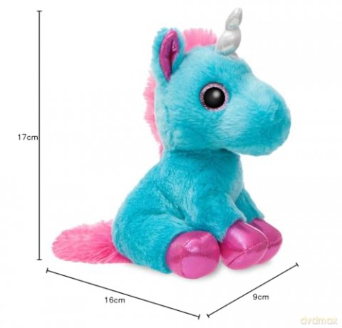 Aurora, 60860, Sparkle Tales, Moonbeam Unicorn, 7In, Soft Toy, Turquoise