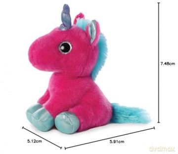 Aurora, 60861, Sparkle Tales, Starlight Unicorn, 7In, Soft Toy, Hot Pink