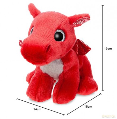 Aurora, 60862, Sparkle Tales, Flame Dragon,7In, Soft Toy, Red