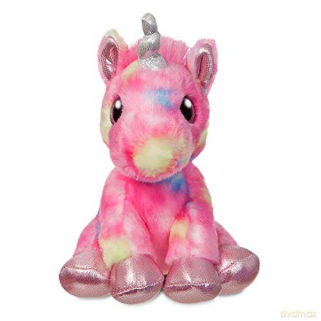 Aurora, 60866, Sparkle Tales, Rainbow Unicorn, 7In, Soft Toy, Pink