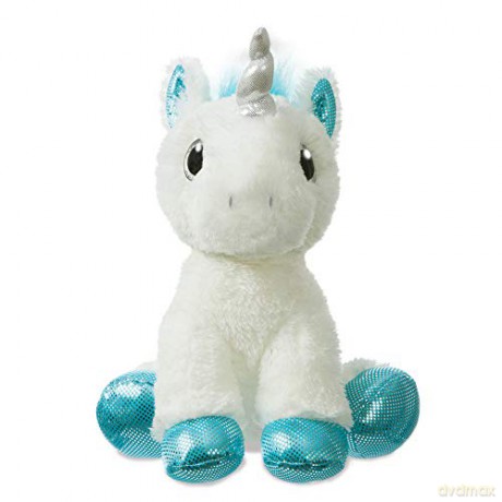 Aurora, 60957, Sparkle Tales, Frosty Unicorn, 12In, Soft Toy, White and Blue