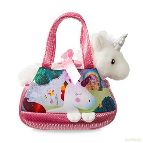Aurora, 60961, Sparkle Tales, Melody Unicorn Fancy Pal, 8In, Pink and White