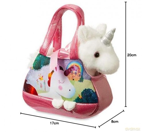 Aurora, 60961, Sparkle Tales, Melody Unicorn Fancy Pal, 8In, Pink and White