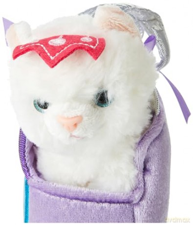 Aurora, 61172, Fancy Pal, Cat In Rainbow Handbag, 8In, Soft Toy, White, Pink