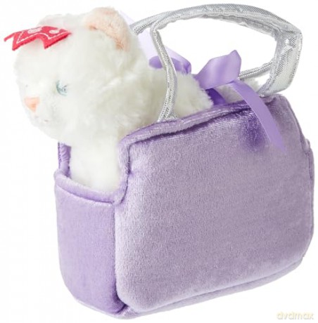 Aurora, 61172, Fancy Pal, Cat In Rainbow Handbag, 8In, Soft Toy, White, Pink