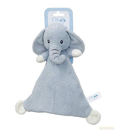 Aurora, 61227, Baby Elly Elephant Blankie, Blue and White