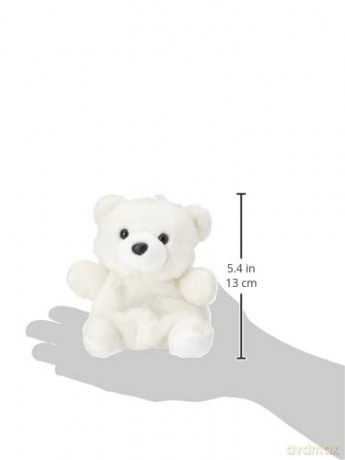 Aurora, 61355, Palm Pals Snowy Polar Bear, 5In, Soft Toy, White