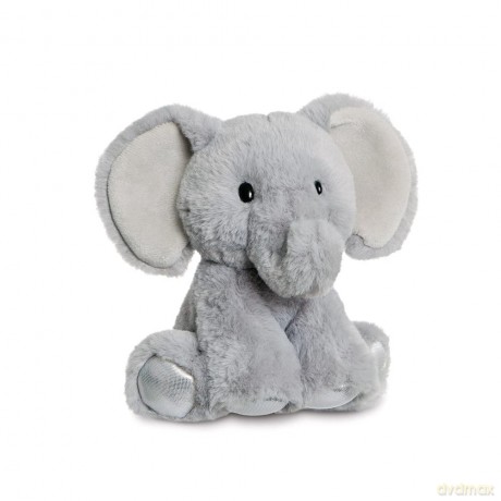 Aurora, 61410, Glitzy Tots Elephant, 6In, Soft Toy, Grey and Silver