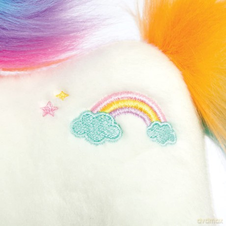 Aurora, 61415, Sparkle Tales Eldora Unicorn, 12In, Soft Toy, White, Rainbow