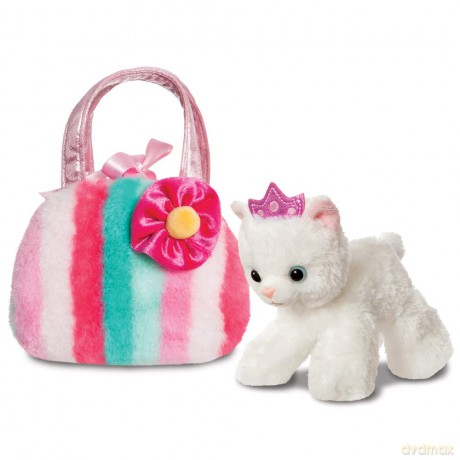 Aurora, 61433, Fancy Pal Princess Kitty with Multi-coloured Stripes, Soft Toy, Medium