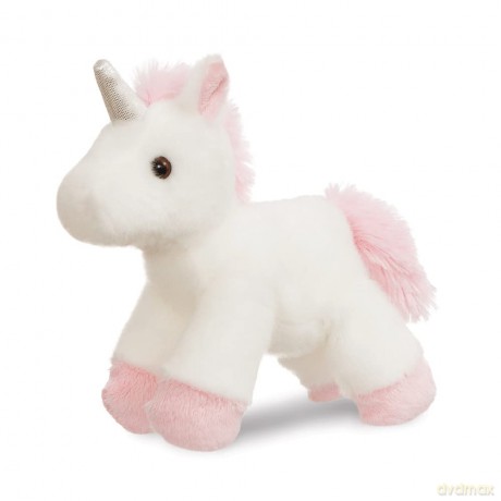 Aurora, 61435, Fancy Pal Unicorn Pastel Big Bow, Soft Toy, Multi-Coloured