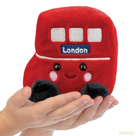 Aurora, 61567, Palm Pals Bertie Red Bus, 5I, Soft Toy, Red and Black