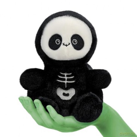 Aurora, 61602, Palm Pals Skelly Skeleton 5In, Soft Toy, Black