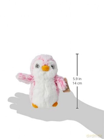 Aurora, 73887, PomPom Penguin, 6In, Soft Toy, Pink