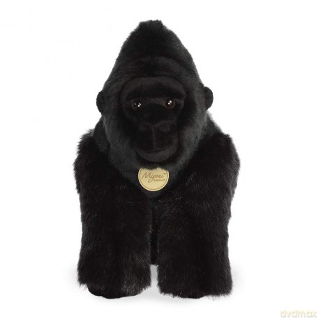 Aurora, 80431, MiYoni Silverback Gorilla, 13In, Soft Toy, Black