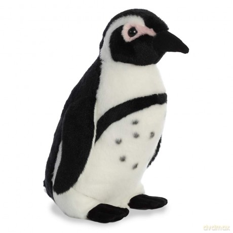 Aurora, 80673, Destination Nation African Penguin, 12In, Soft Toy, Black and White