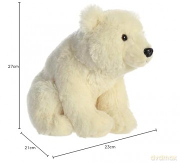 Aurora, 80952, Destination Nation Polar Bear, 12In, Soft Toy, White