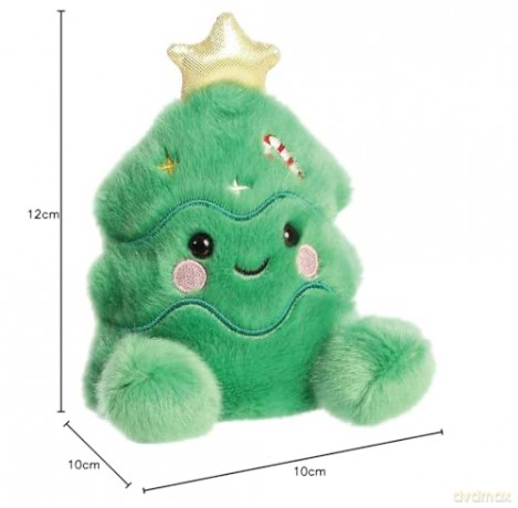 Aurora, 99219, Palm Pals Jubilee Christmas Tree, 5In, Soft Toy, Green