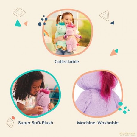 B. 62243455627 Happyhues - Penny Periwinkle Battat Plush Unicorn - Stuffed Animal - Soft Purple Washable Toys for Baby, Toddler, Kids - 0 Months, 30 cm