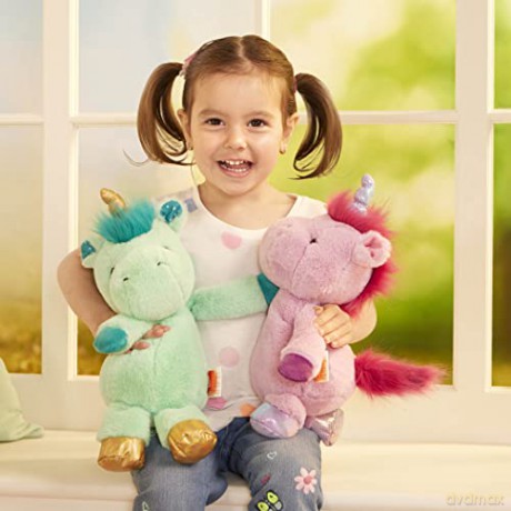 B. 62243455627 Happyhues - Penny Periwinkle Battat Plush Unicorn - Stuffed Animal - Soft Purple Washable Toys for Baby, Toddler, Kids - 0 Months, 30 cm
