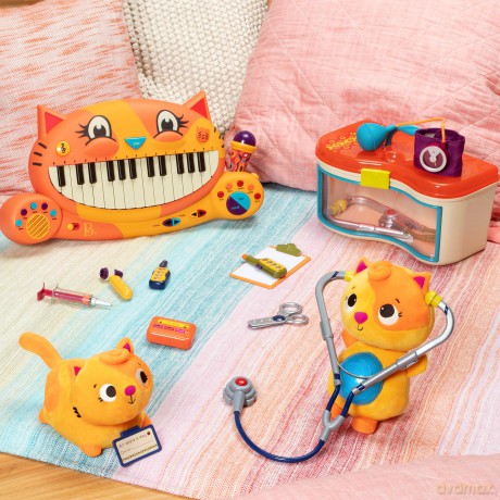 B. BX1675Z Light-Up Plush Musical Stuffed Animal - 6 Soothing Sounds - Sensory Bedtime Toy for Babies - 6 Months + - Twinkle Tummies-Cat, Multi