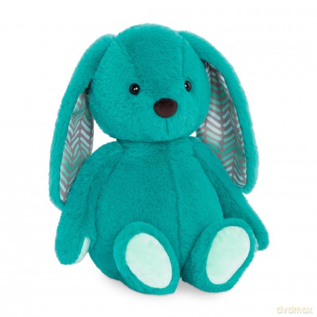 B. toys - Plush Bunny - Super Soft Stuffed Animal - Washable Rabbit Toy - Happy Hues for Babies and Toddlers - 0 Months +, Cottontail Cutie Teal
