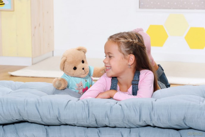 BABY born Bear Blue 835593 - 36cm Little Bear with Soft Stuffed Body - Includes Pink Outfit and Accessories - Designed to Fit 43cm BABY born Clothing - Suitable for Kids from 0+