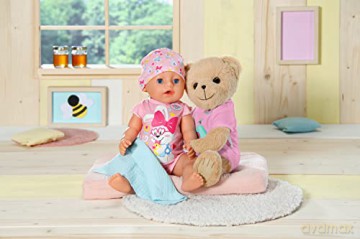 BABY born Bear Pink 835586 - 36cm Little Bear with Soft Stuffed Body - Includes Pink Outfit and Accessories - Designed to Fit 43cm BABY born Clothing - Suitable for Kids from 0+
