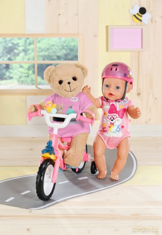 BABY born Bear Pink 835586 - 36cm Little Bear with Soft Stuffed Body - Includes Pink Outfit and Accessories - Designed to Fit 43cm BABY born Clothing - Suitable for Kids from 0+