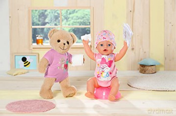 BABY born Bear Pink 835586 - 36cm Little Bear with Soft Stuffed Body - Includes Pink Outfit and Accessories - Designed to Fit 43cm BABY born Clothing - Suitable for Kids from 0+